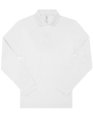 Heren polo B&C My Polo 210 Long Sleeve Wit